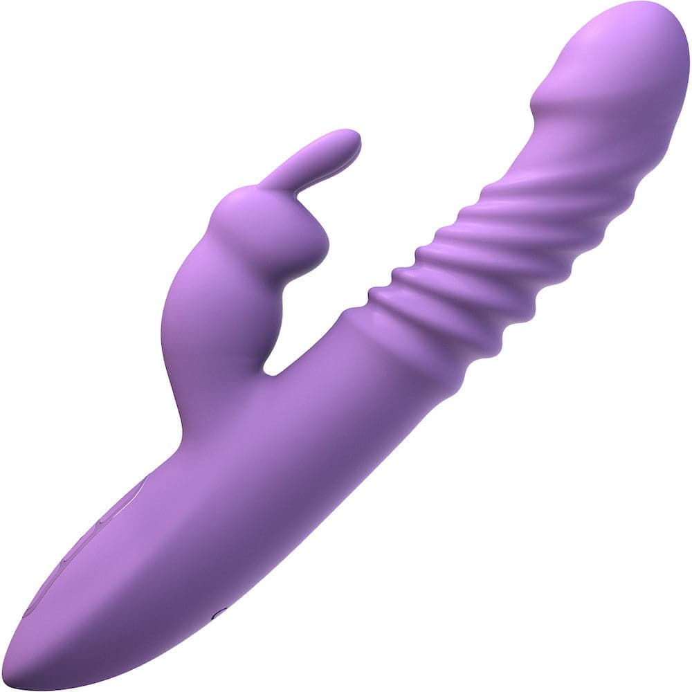 Fantasy For Her - Thrusting Silicone Rabbit Rechargeable - Purple - RodeoH