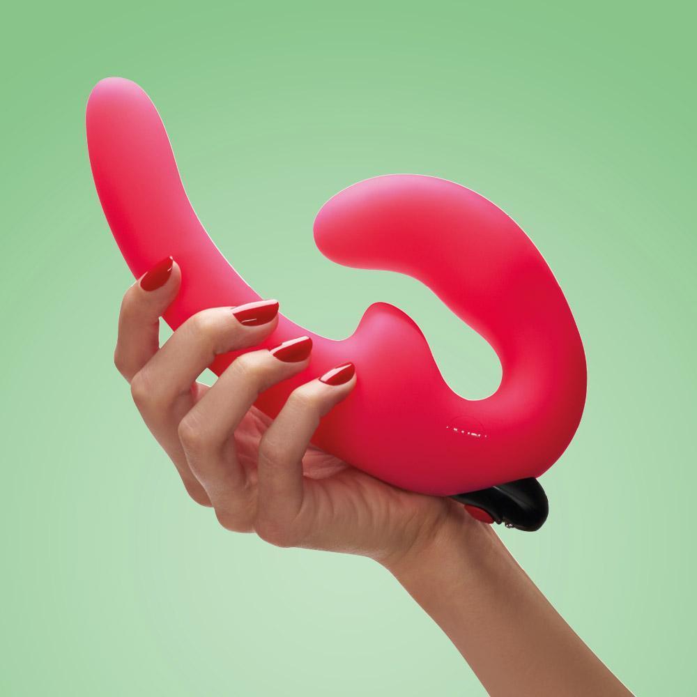 Fun Factory Sharevibe - Double-Ended Vibrating Dildo - Hot Pink - RodeoH