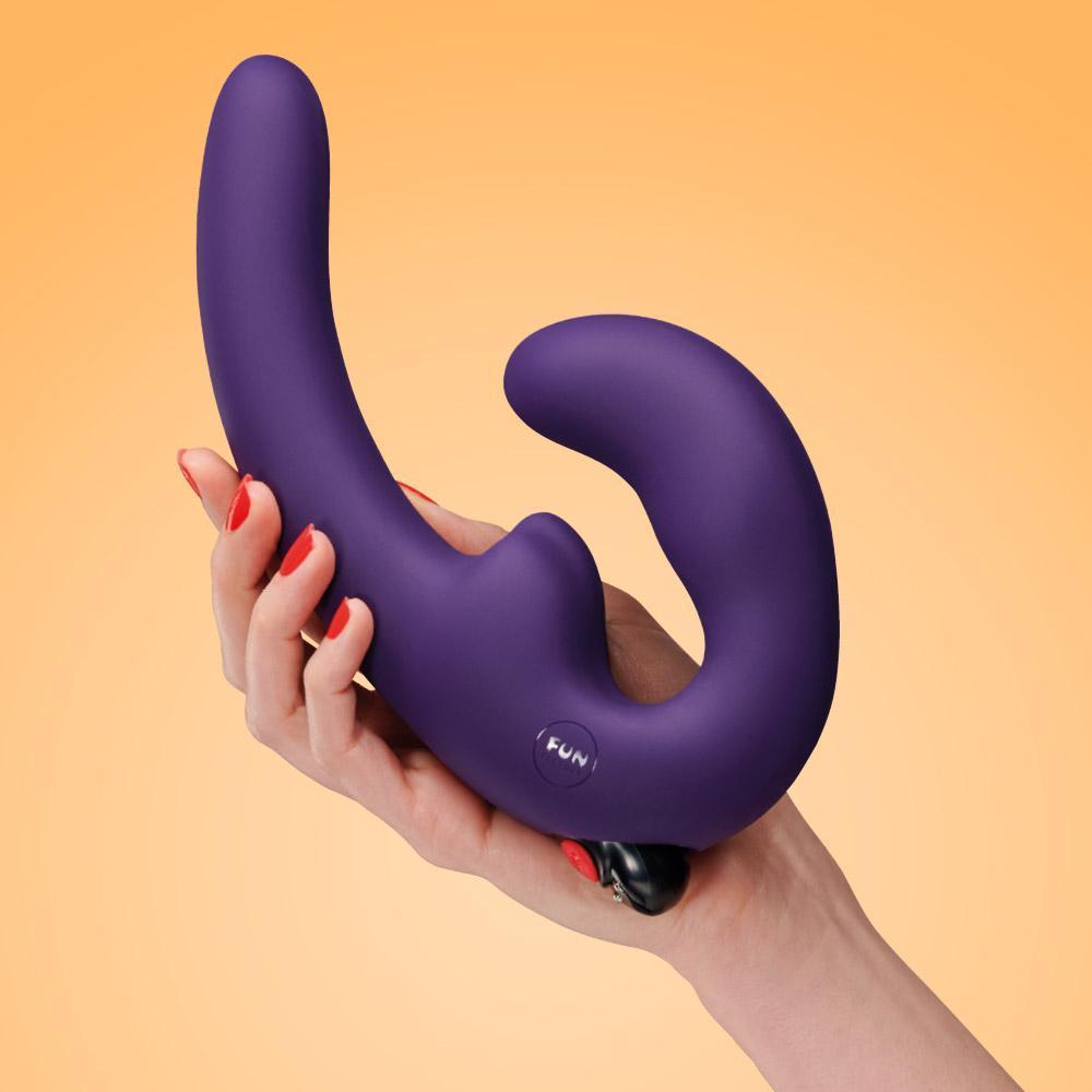 Fun Factory Sharevibe - Double-Ended Vibrating Dildo - Violet - RodeoH