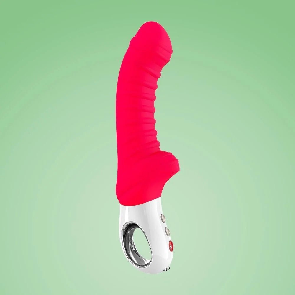 Fun Factory Tiger G5 Silicone Vibrator - India Red - RodeoH