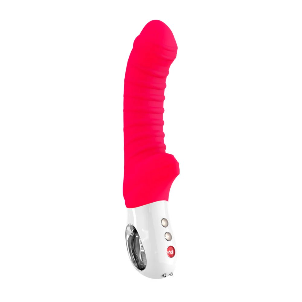 Fun Factory Tiger G5 Silicone Vibrator - India Red - RodeoH