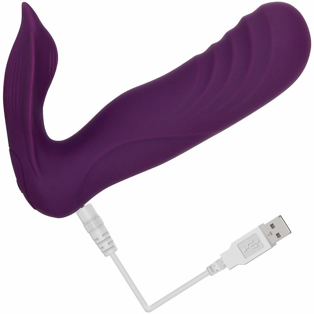 gender x velvet hammer vibrator purple with usb cable