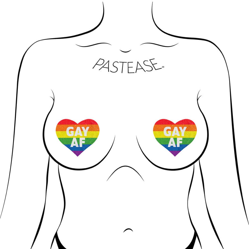 Glitter Rainbow Gay AF Pasties by Pastease® - RodeoH