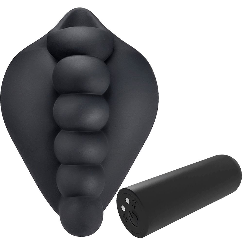 Honeybunch - Stimulator Cushion Black with 10X Rechargeable Bullet Vibe - RodeoH