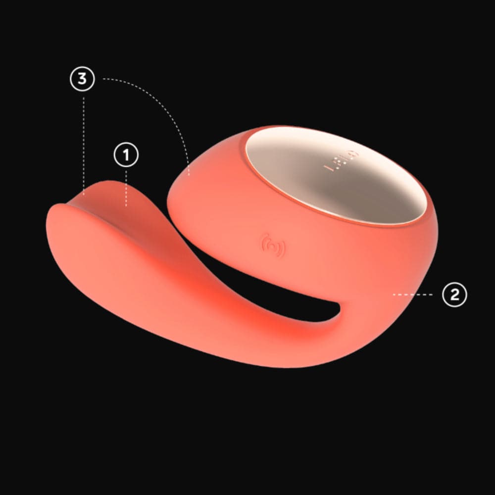 IDA Wave™ App-Controlled Wave Motion Dual Stimulator by LELO - Onyx - RodeoH