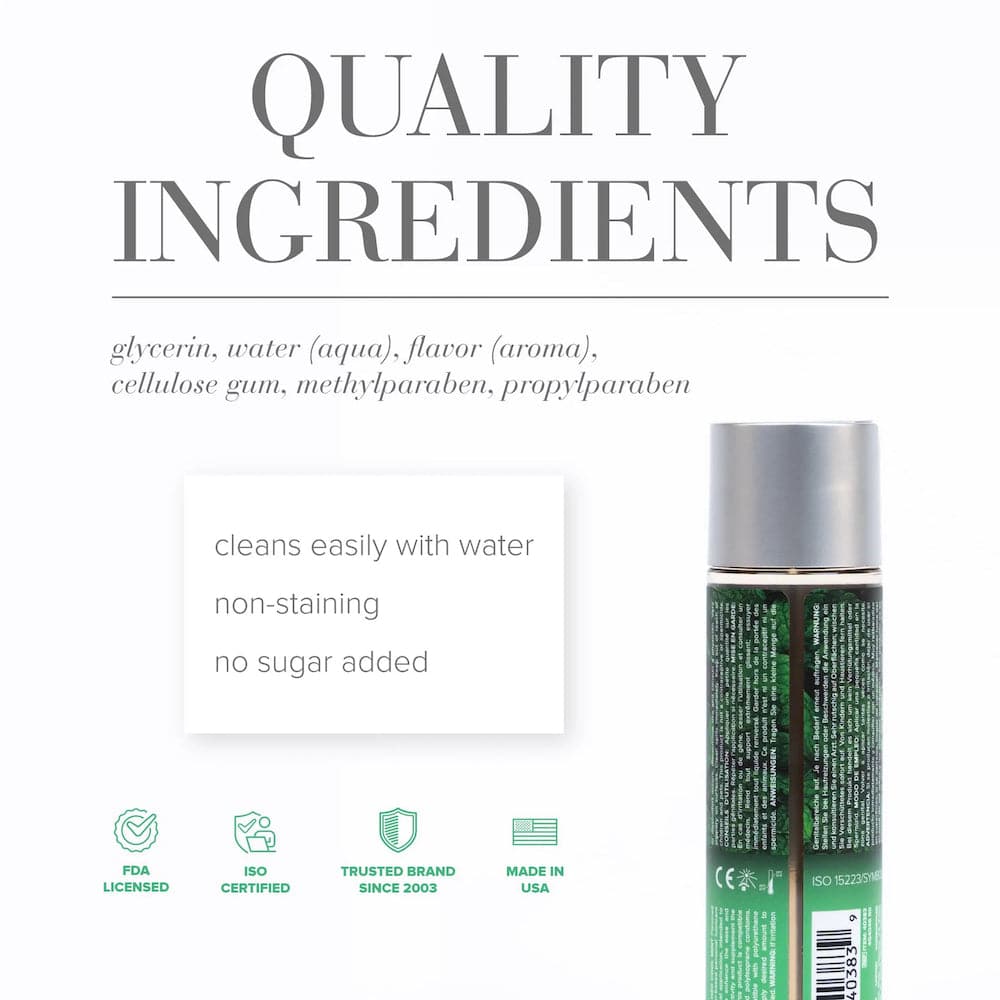 jo h2o water based lubricant cool mint quality ingredients