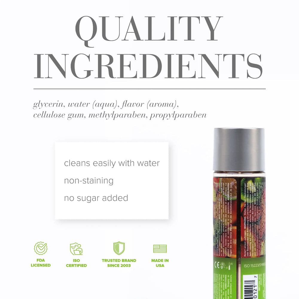 jo h2o water based lubricant quality ingredients
