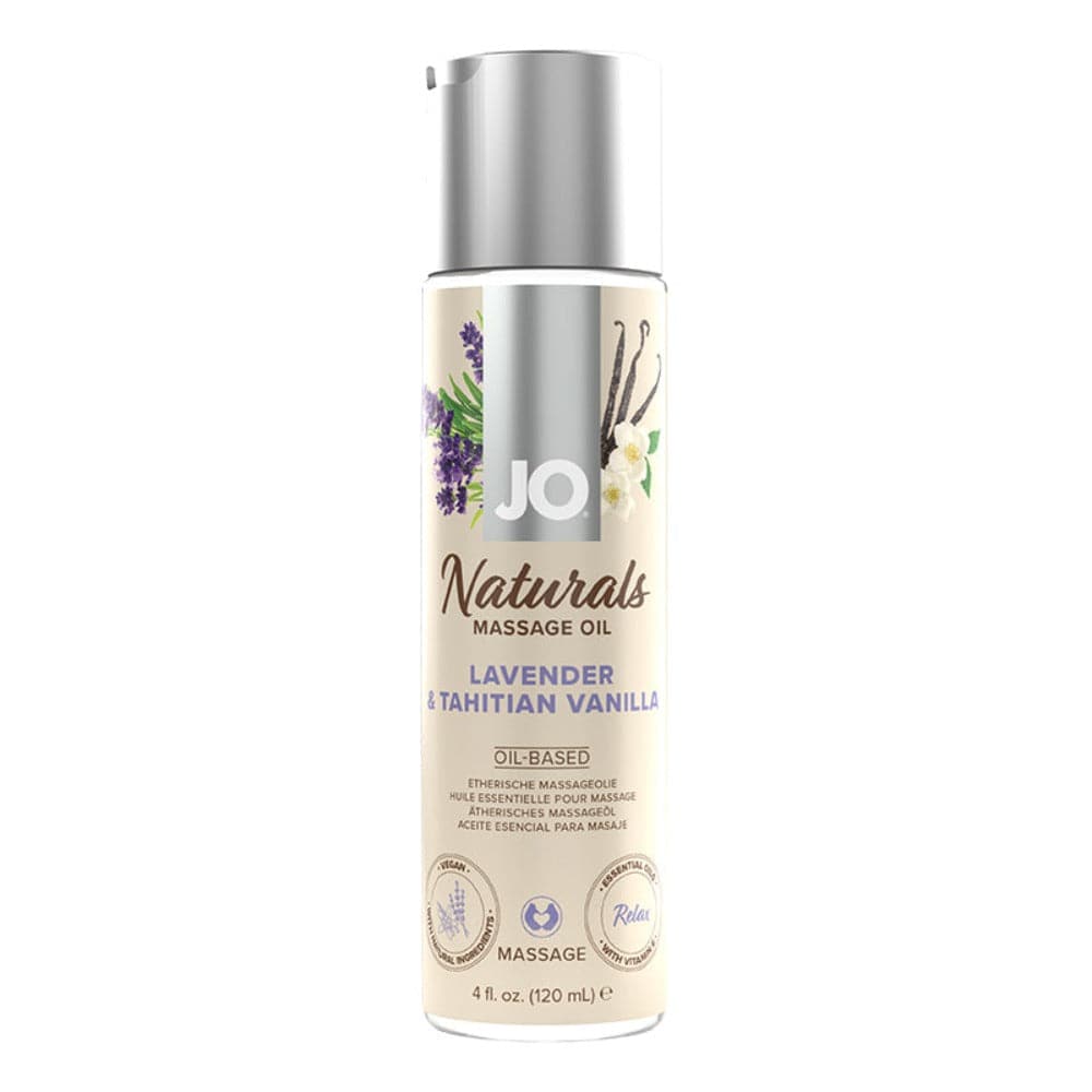 JO Naturals Lavender and Tahitian Vanilla Massage Oil 4 oz. - RodeoH