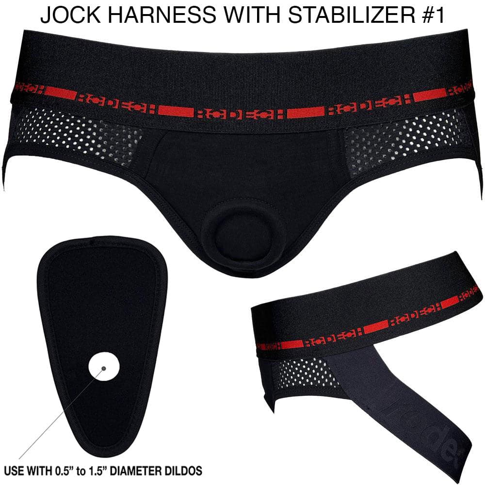 Jock Harness - Black & Red - RodeoH