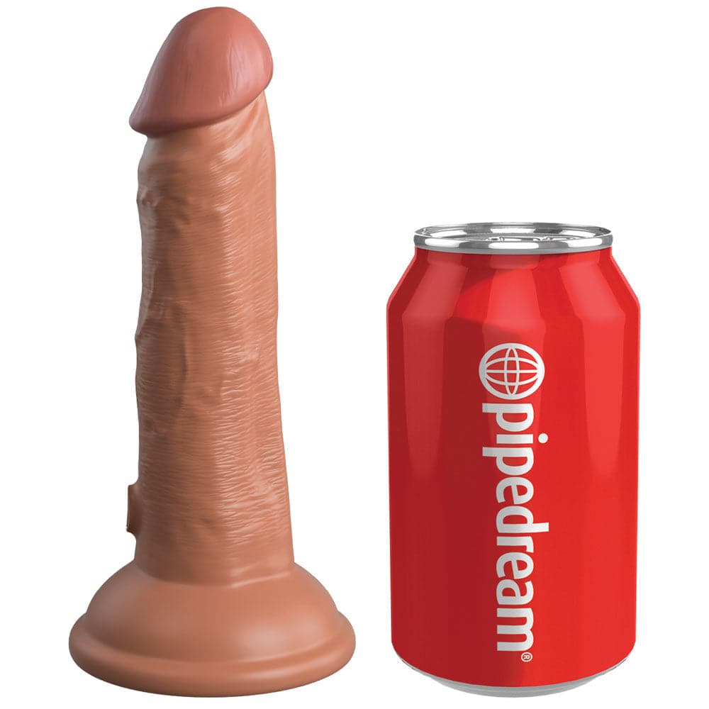 King Cock Elite 6" Vibrating Silicone Dual Density Cock - RodeoH