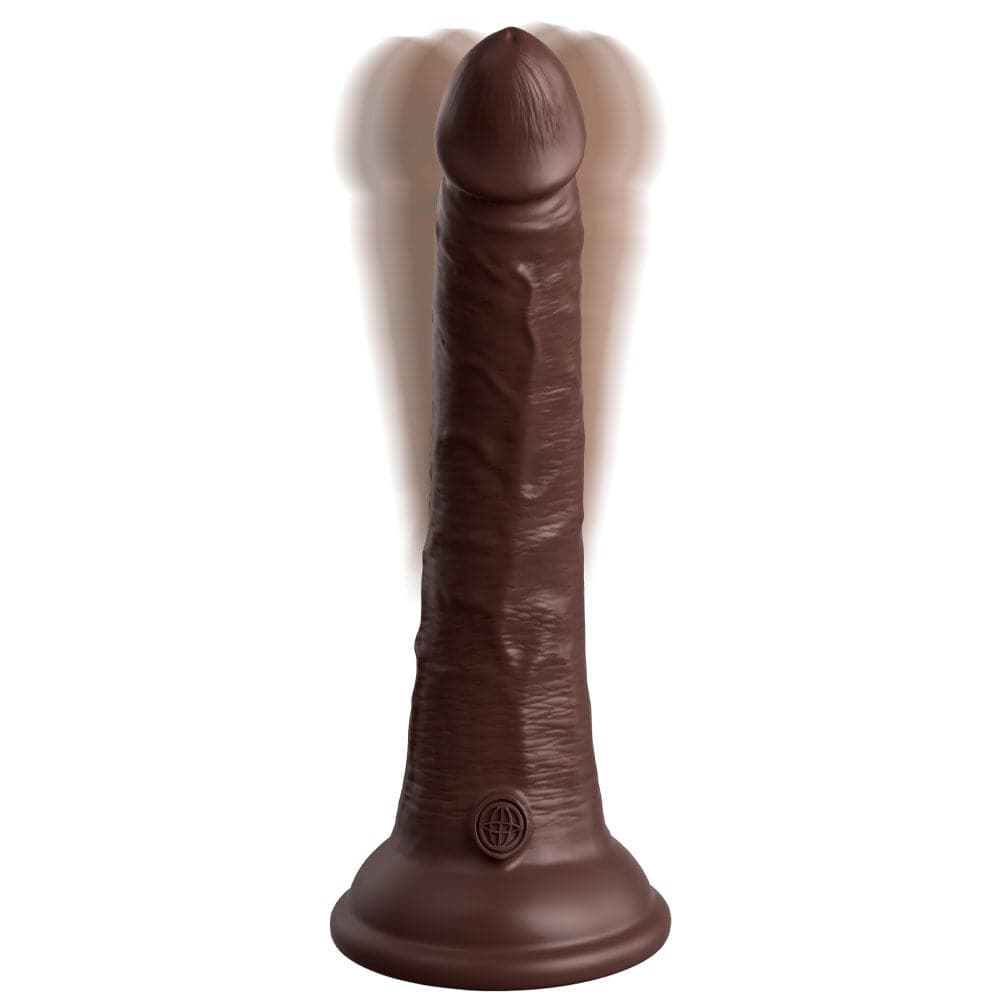 King Cock Elite 7" Vibrating Silicone Dual Density Cock - RodeoH