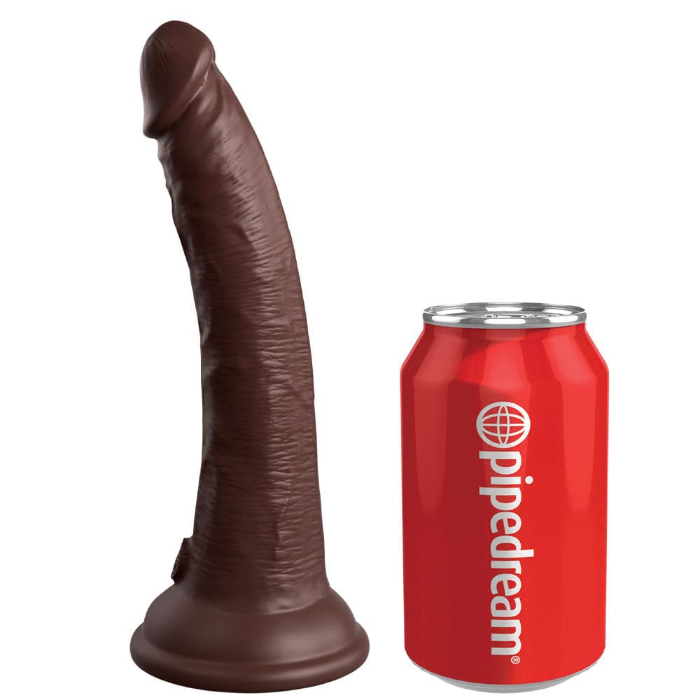 King Cock Elite 7" Vibrating Silicone Dual Density Cock - RodeoH
