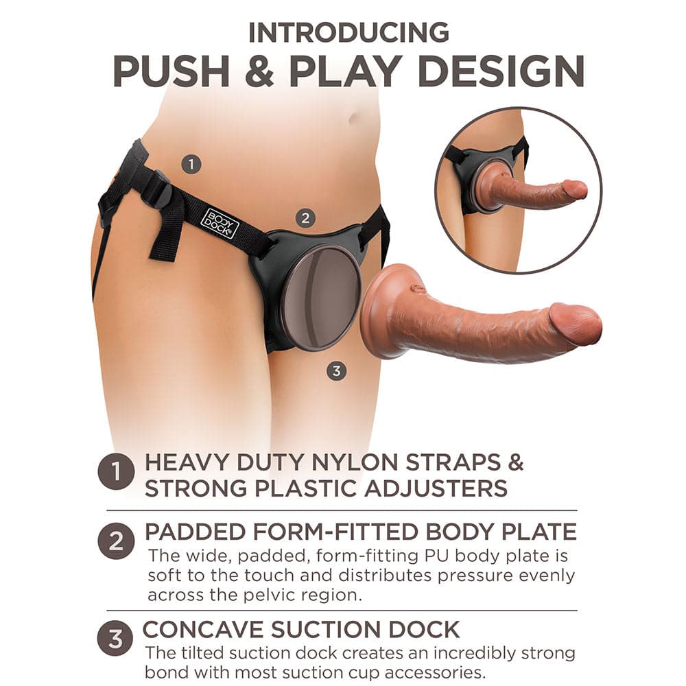 King Cock Elite Comfy Body Dock Strap-On Harness - RodeoH