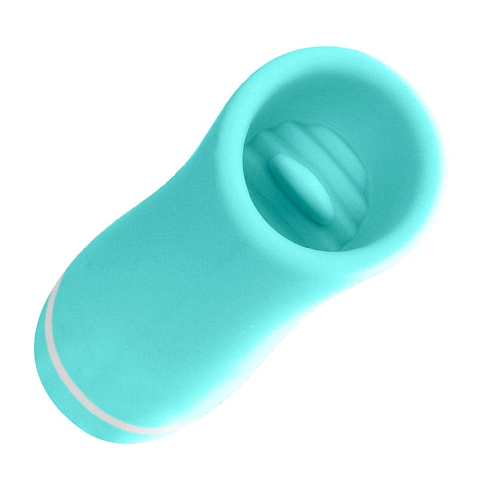 Liki Silicone Flicker Vibrator - Rechargeable - Turquoise - RodeoH