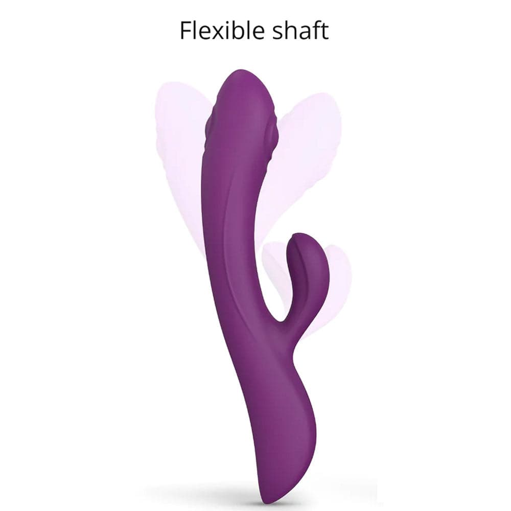 Lovely Planet Bunny & Clyde Silicone Rabbit Vibrator - Purple Rain - RodeoH