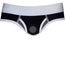 Low Rise Brief+ Harness - Black & Gray Marle - RodeoH