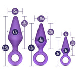 Luxe Candy Rimmer Anal Plug Kit by Blush - Purple - RodeoH