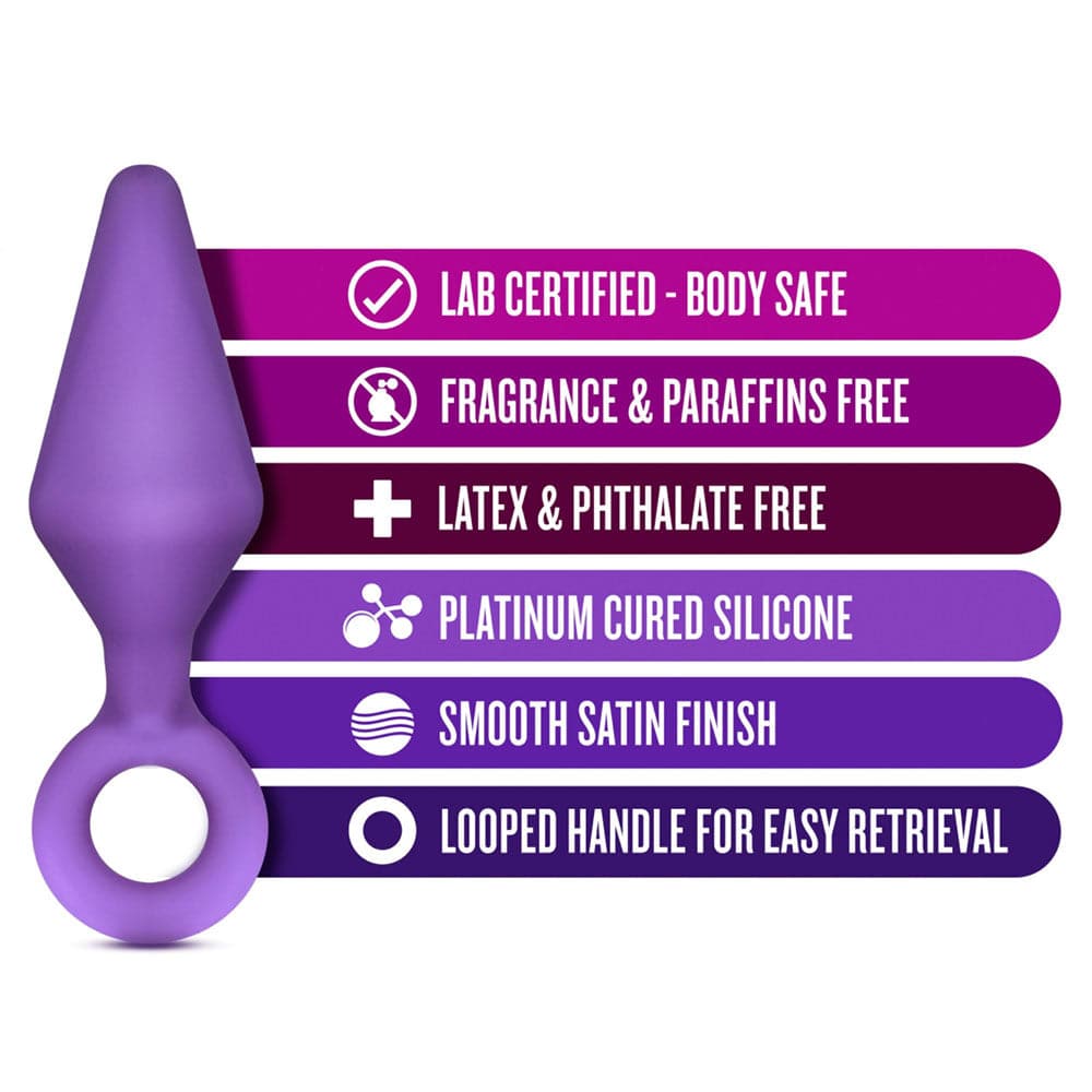 Luxe Candy Rimmer Anal Plug Kit by Blush - Purple - RodeoH