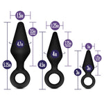 Luxe Night Rimmer Anal Plug Kit by Blush - Black - RodeoH