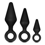 Luxe Night Rimmer Anal Plug Kit by Blush - Black - RodeoH
