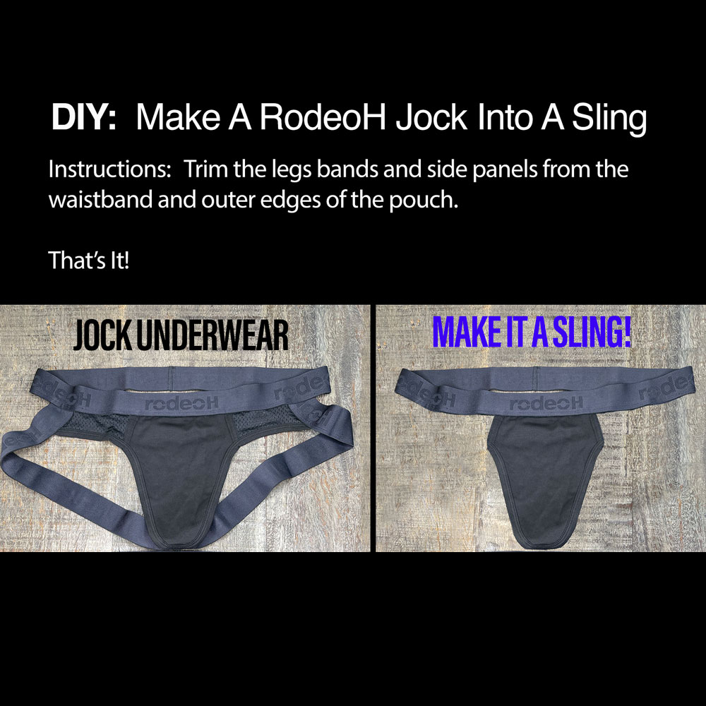 Shift Jock Packer Underwear - Dark Gray & Medium Mr. Limpy Package