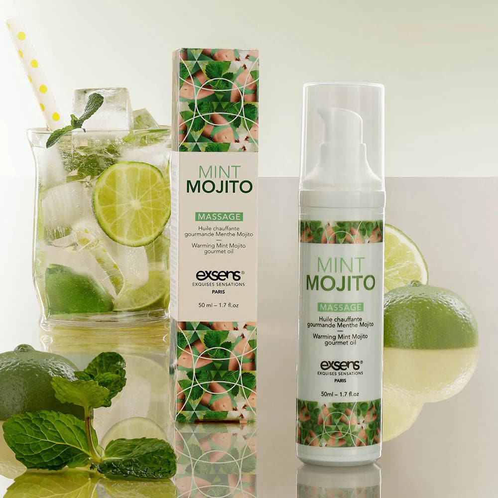 Mint Mojito Gourmet Warming Massage Gel by Exsens® - 1.7 Fl. oz - RodeoH