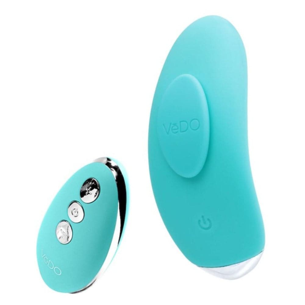 NIKI Rechargeable Remote Control Panty Vibe - Turquoise - RodeoH