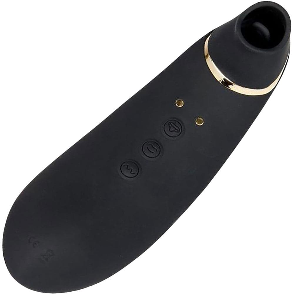 Nü Sensuelle Trinitii 26-Function Rechargeable Flickering Tongue Vibrator - 18K Gold &Black - RodeoH