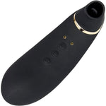 Nü Sensuelle Trinitii 26-Function Rechargeable Flickering Tongue Vibrator - 18K Gold &Black - RodeoH