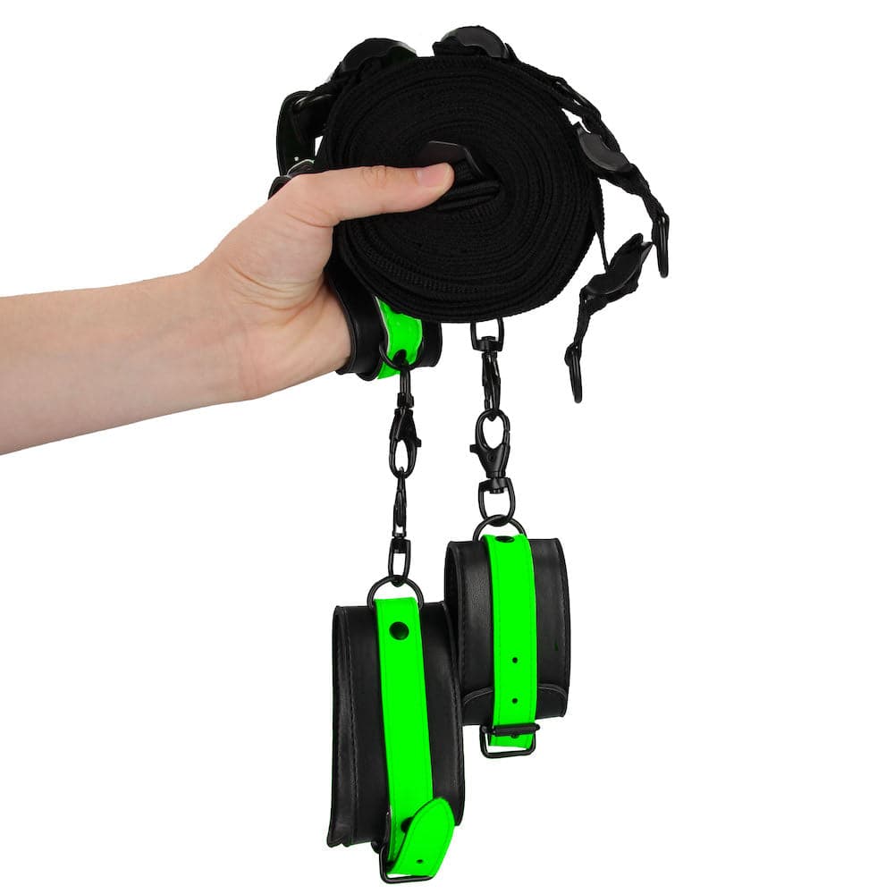 Ouch! Glow in the Dark Bed Bindings Restraint Kit - RodeoH