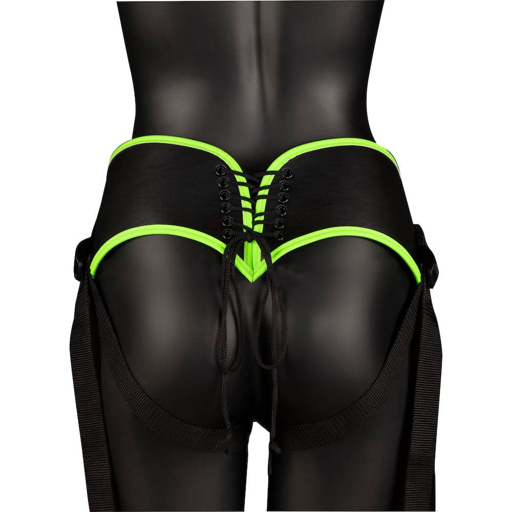 Ouch! Glow in The Dark Strap-On Harness with 5" Dildo - RodeoH