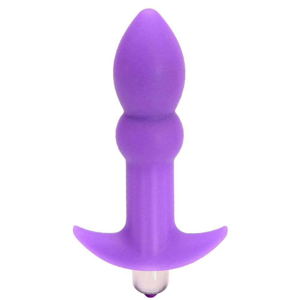 Perfect Plug Plus Vibrating Silicone Butt Plug by Tantus - Purple - RodeoH