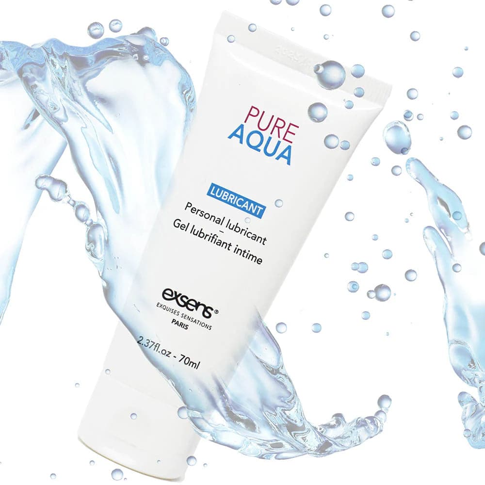 Pure Aqua Water Based Lubricant by Exsens® - 2.37 Fl. oz - RodeoH