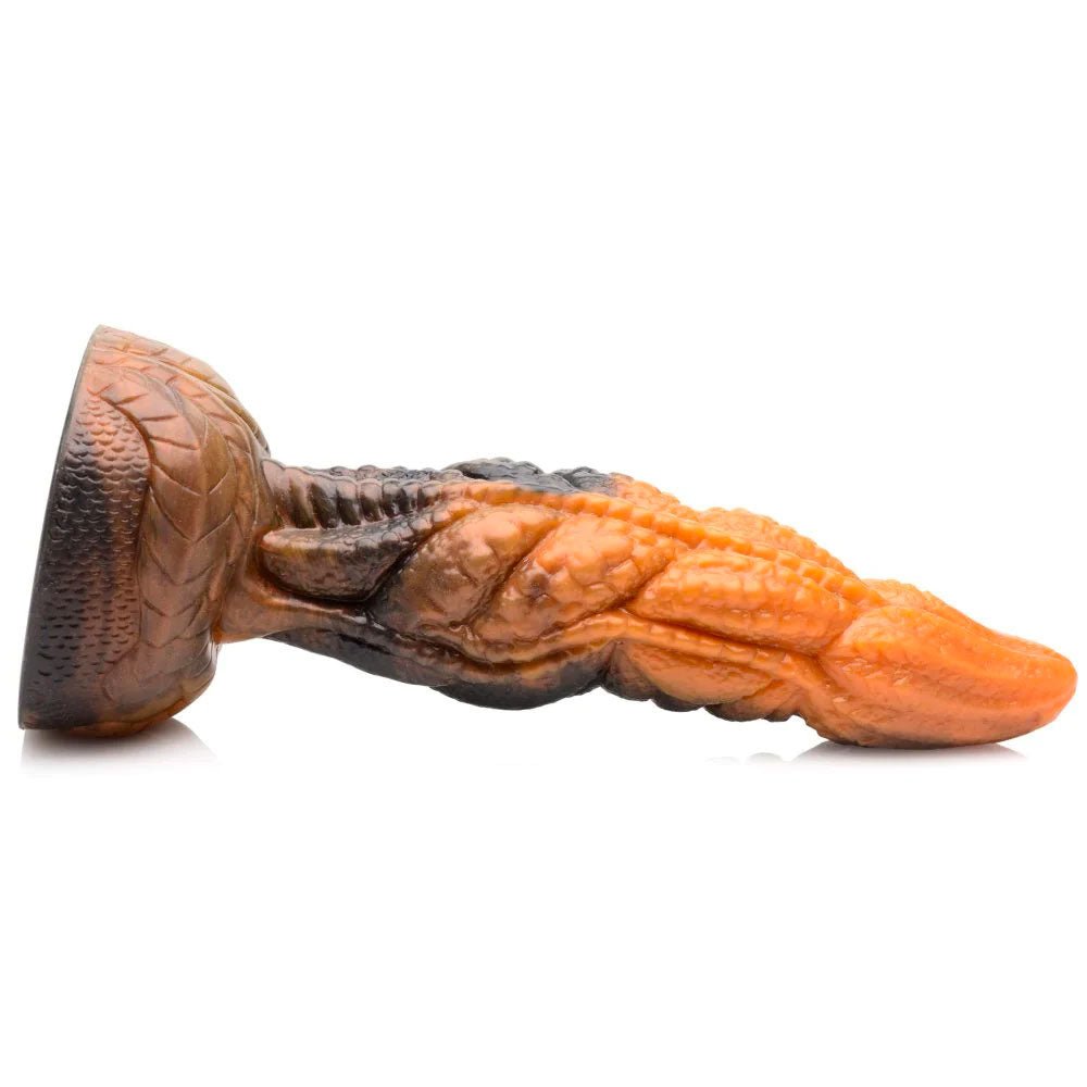 Ravager Rippled Tentacle Silicone Dildo - Tiger's Eye - RodeoH