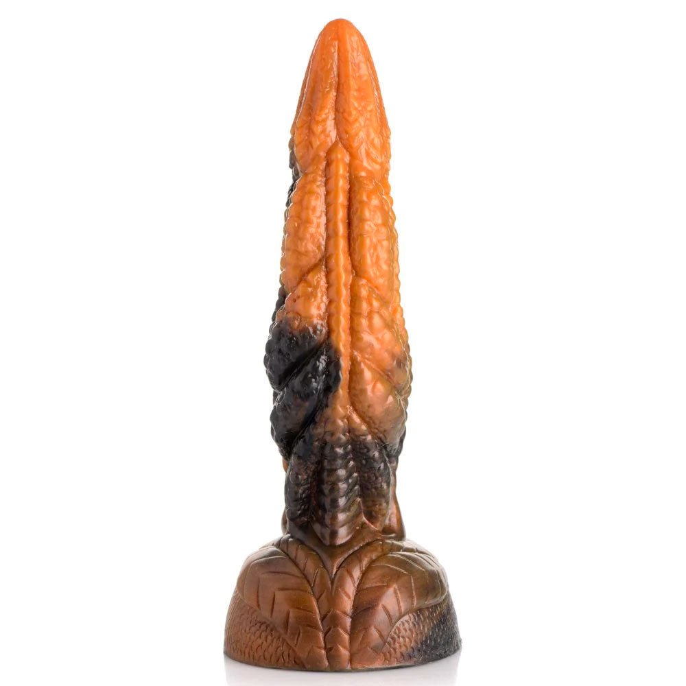 Ravager Rippled Tentacle Silicone Dildo - Tiger's Eye - RodeoH