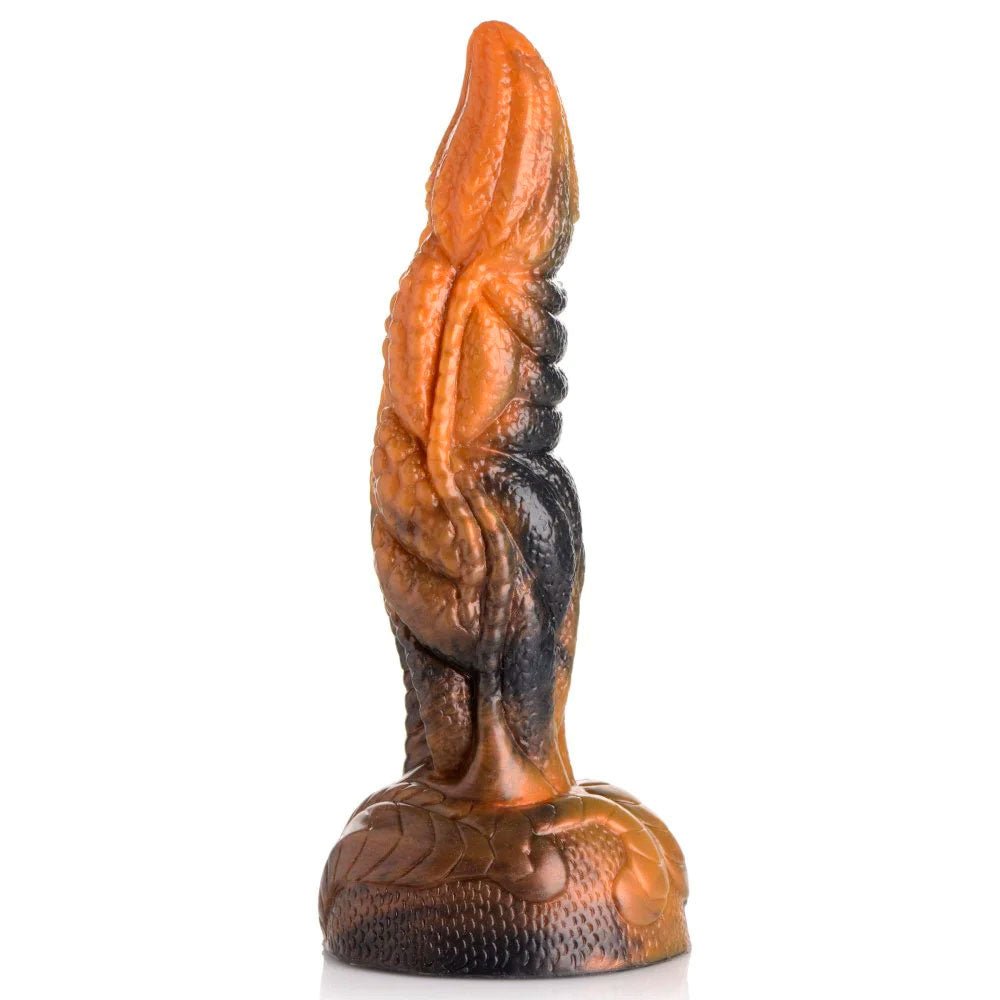 Ravager Rippled Tentacle Silicone Dildo - Tiger's Eye - RodeoH