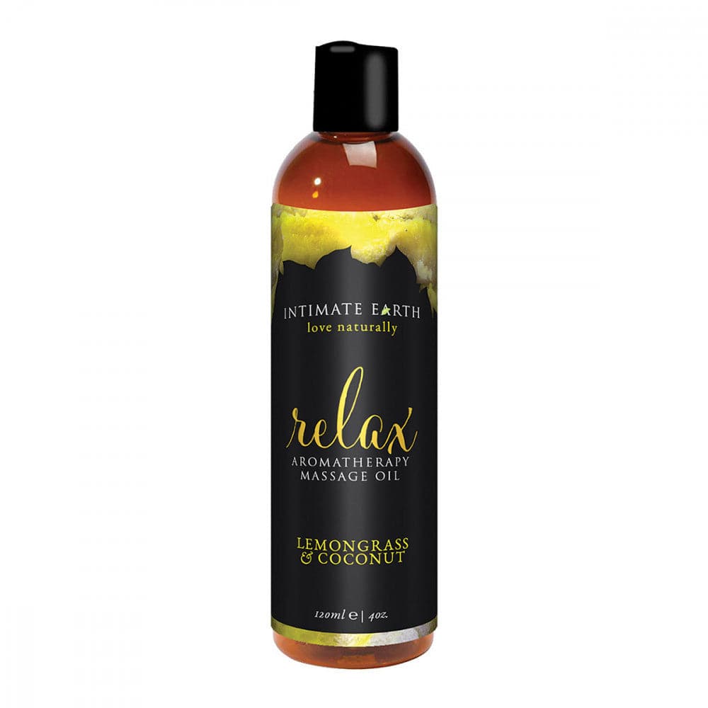 Relax Aromatherapy Massage Oil 4 oz. - Lemongrass and Coconut - RodeoH