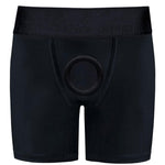 Rise Boxer+ Harness - 2.5" O-Ring For Large Diameter Toys - Black - RodeoH