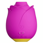 ROMP Rose Rechargeable Silicone Pleasure Air Clitoral Vibrator - Pink - RodeoH