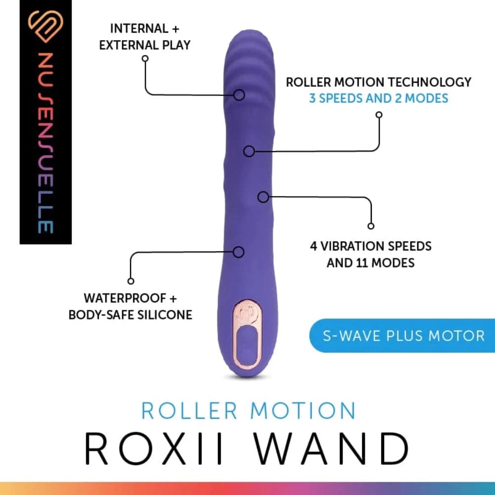 Roxii Roller Motion Vibrating G Spot Wand by Nü Sensuelle - RodeoH