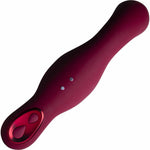 Ruby Glow Blush Remote Silicone Ride On Vibe Combo+ Wand by Rocks Off - RodeoH