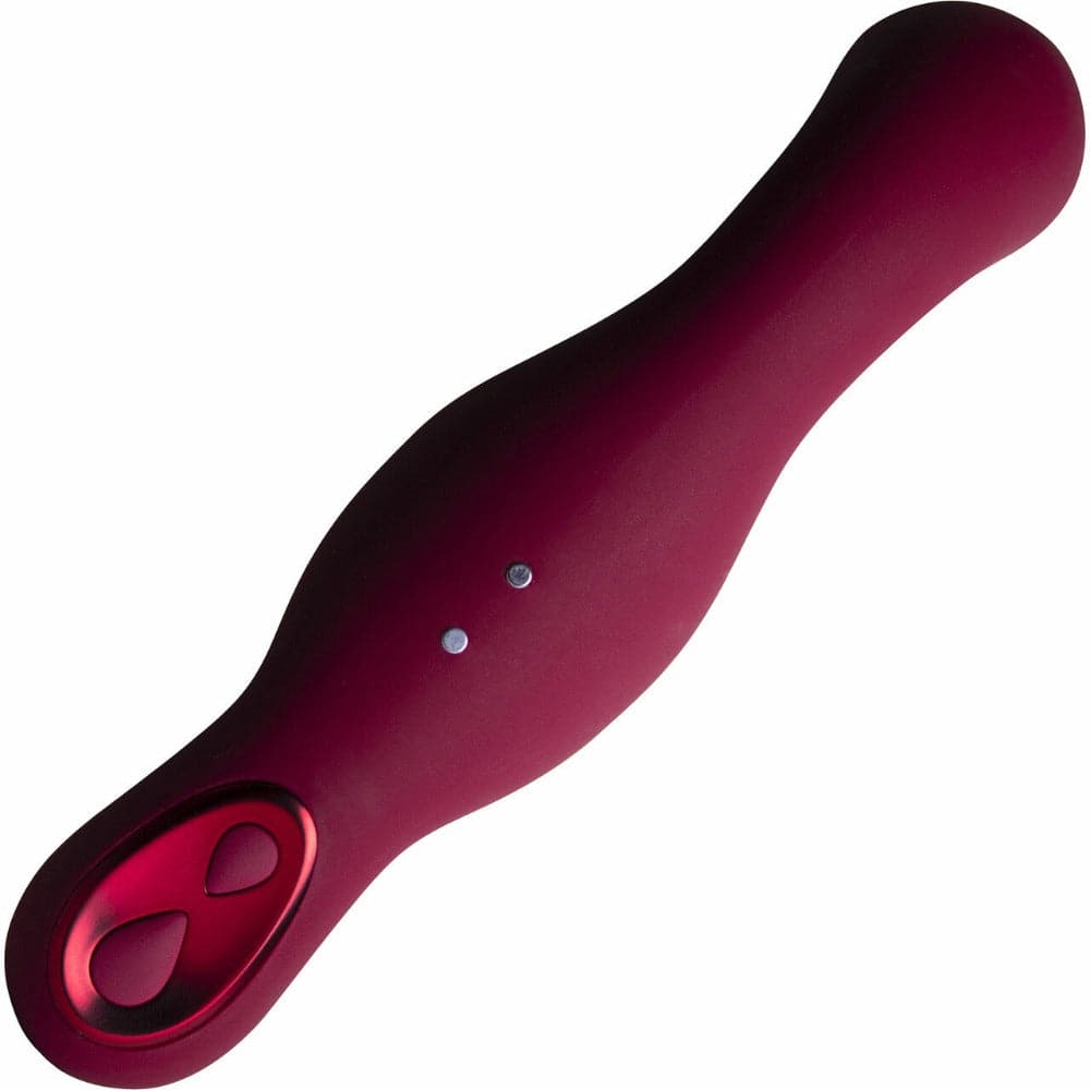 Ruby Glow Blush Remote Silicone Ride On Vibe Combo+ Wand by Rocks Off - RodeoH