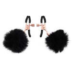 Sex & Mischief Puff Ball Adjustable Nipple Clamps - RodeoH