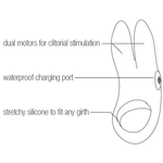 Sexy Bunny Rechargeable Vibrating C-Ring - Purple - RodeoH