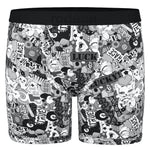 Shift 6" Boxer Packer Underwear - Black & White Lucky - RodeoH