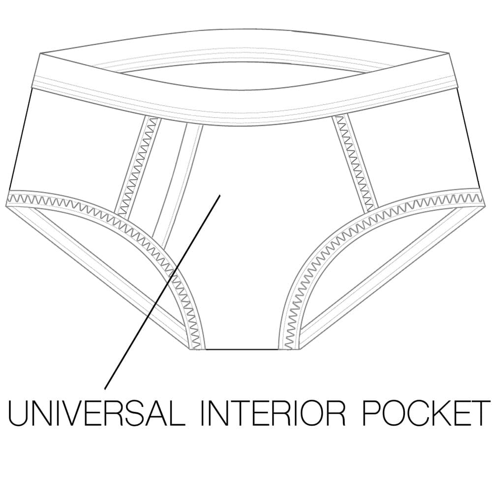 Shift Brief Packer Underwear - Glow in the Dark - Space - RodeoH