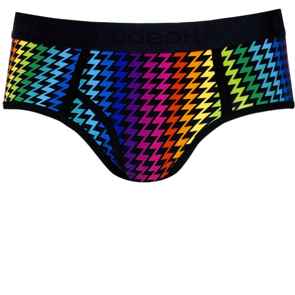 Shift Brief Packer Underwear - Rainbow Lightning - RodeoH