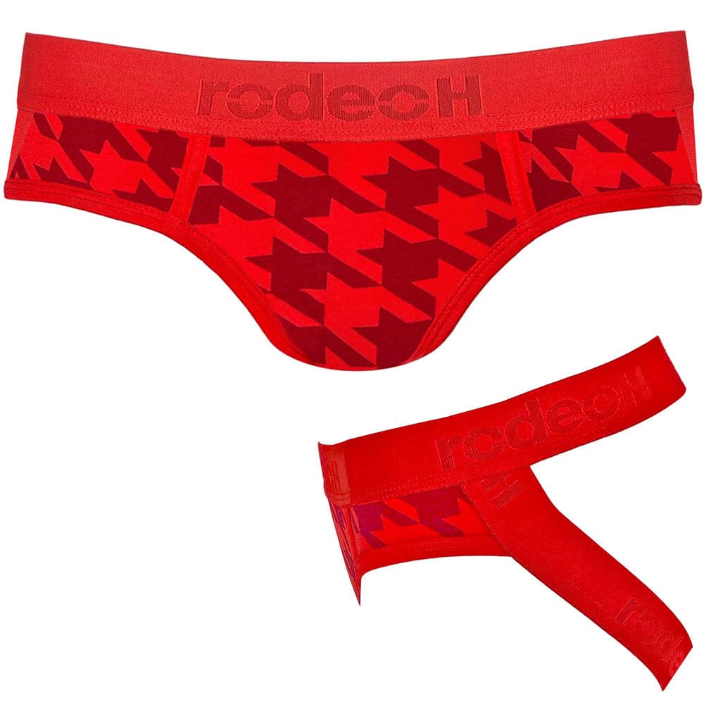Shift Jock Packer Underwear - Red Houndstooth - RodeoH