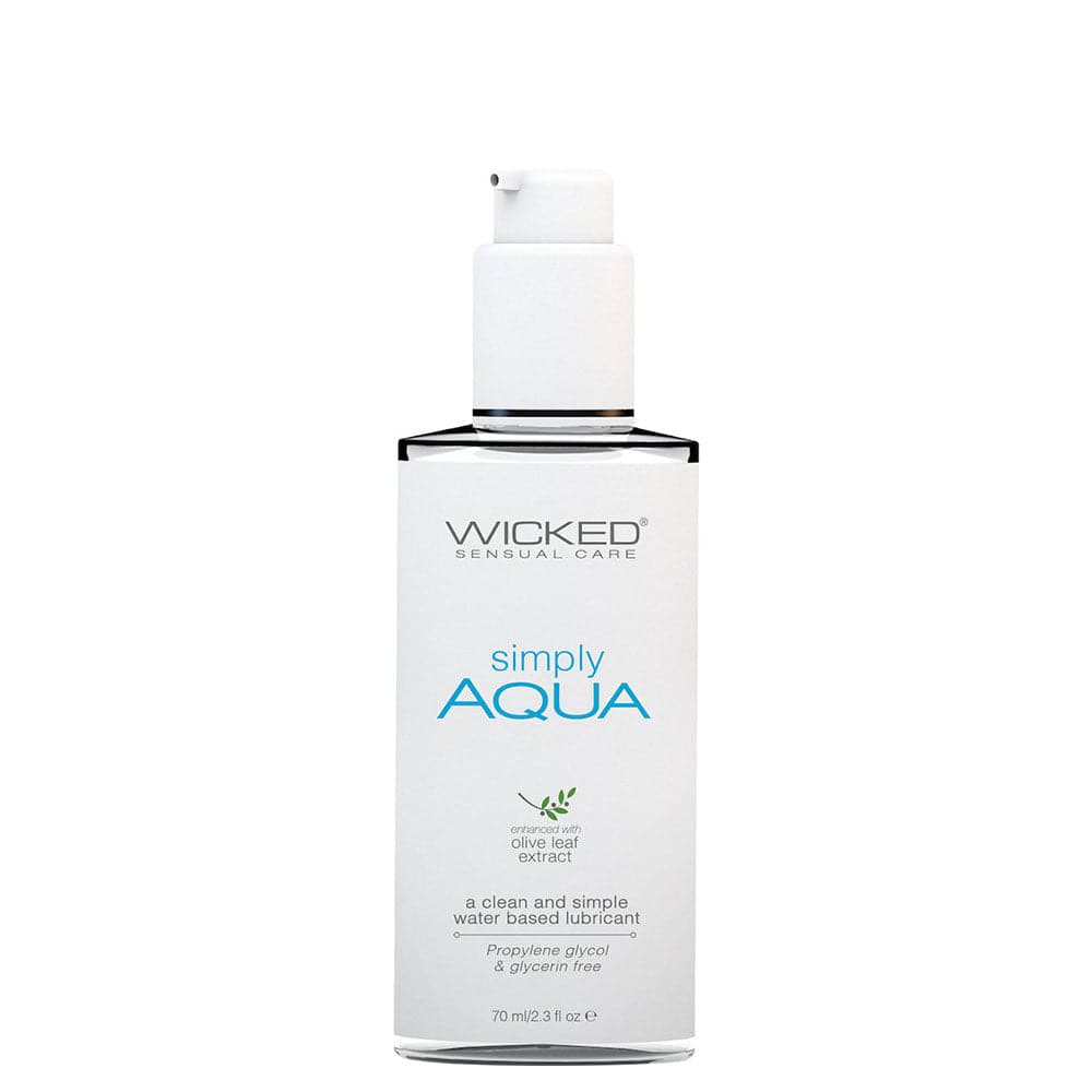 Simply Aqua Lubricant with Olive Leaf Extract 2.3 fl.oz. by Wicked Sensual Care - RodeoH