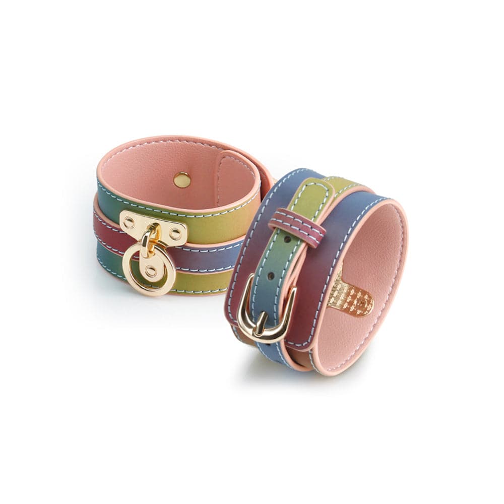 Spectra Bondage Rainbow Wrist Cuffs - RodeoH